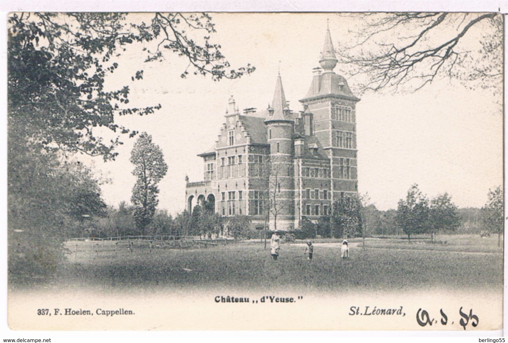 St.Léonard - Château ''d' Yeuse'' 1905  (Geanimeerd) - Brecht