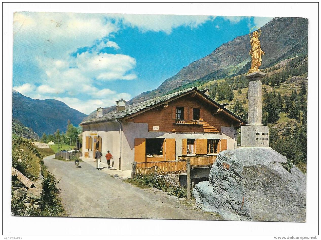 VALGRISANCHE - SCORCIO PANORAMICO E LA MADONNINA -  VIAGGIATA FG - Altri & Non Classificati