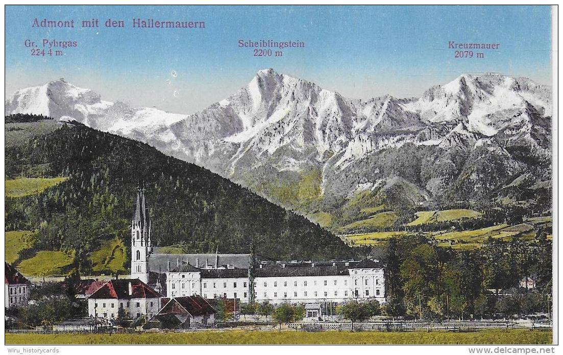 AK 0002  Admont Mit Den Hallermauern - Verlag Knollmüller Um 1922 - Admont