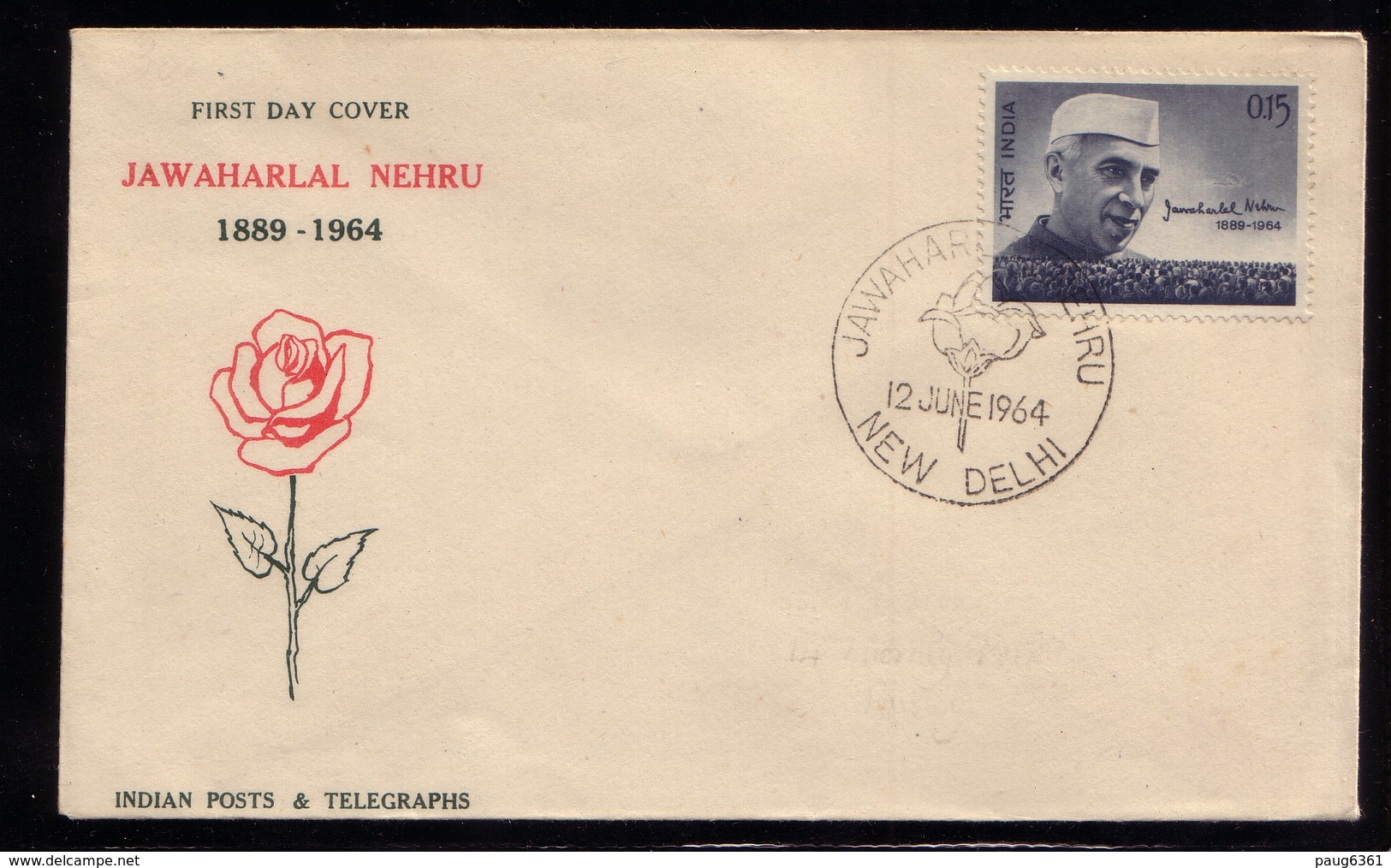 INDE FDC NEHRU 1964 - FDC