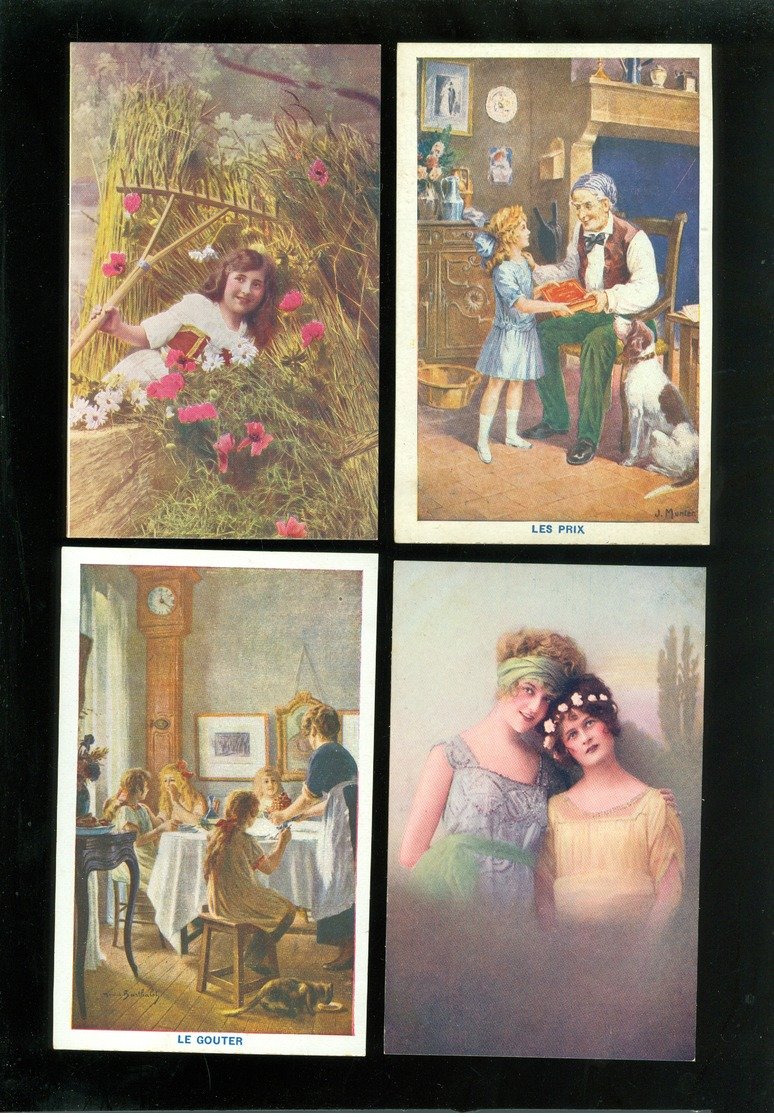 Beau Lot De 60 Cartes Postales De Fantaisie   Mooi Lot 60 Postkaarten Van Fantasie -  60 Scans - 5 - 99 Cartes