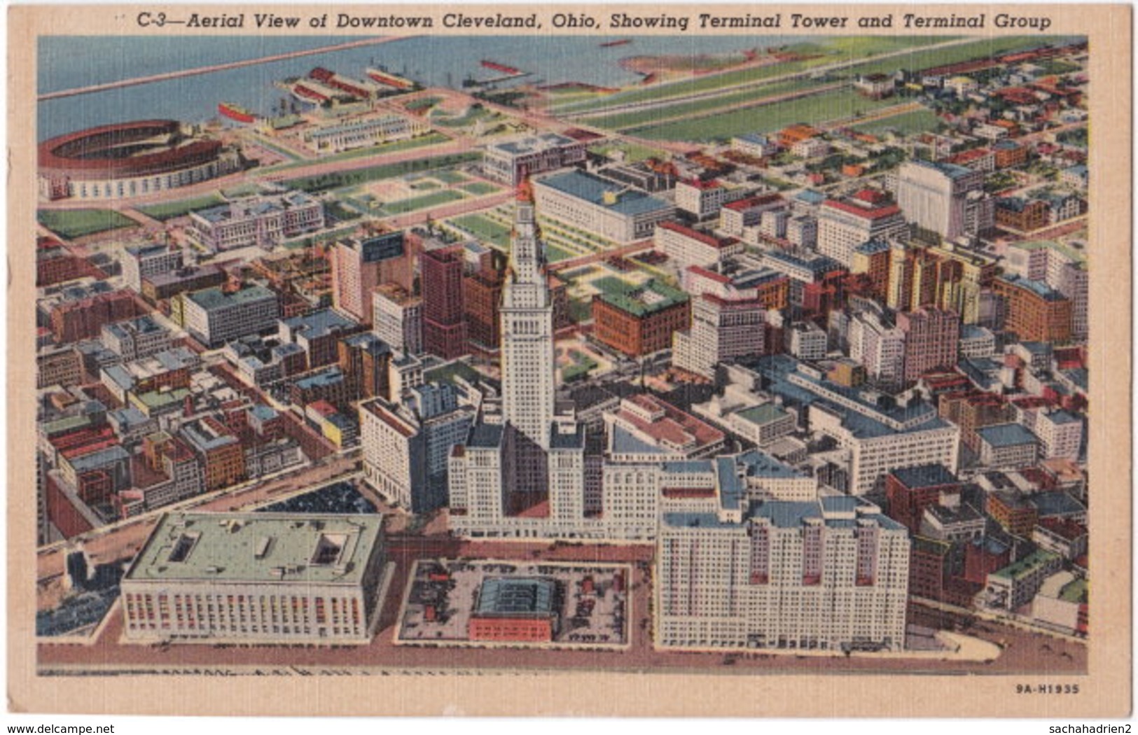 Aerial View Of Downtown CLEVELAND - Cleveland