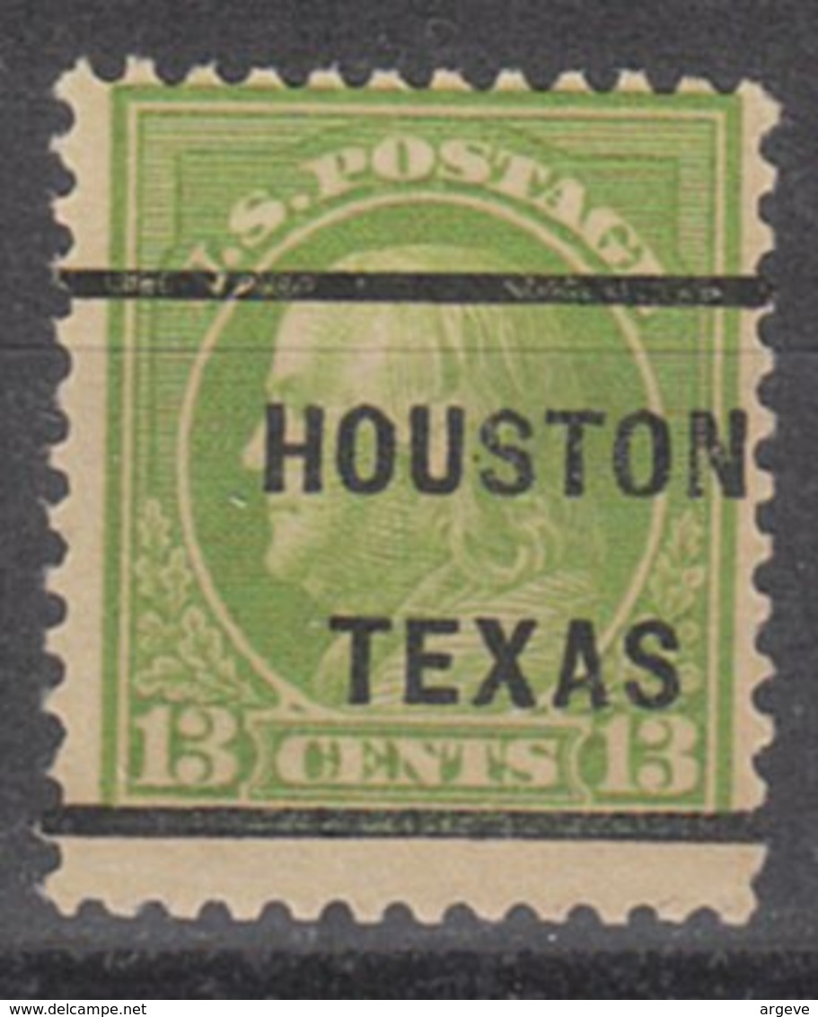 USA Precancel Vorausentwertung Preo, Locals Texas, Houston 232, Perf. 11x11, Better Stamp - Vorausentwertungen