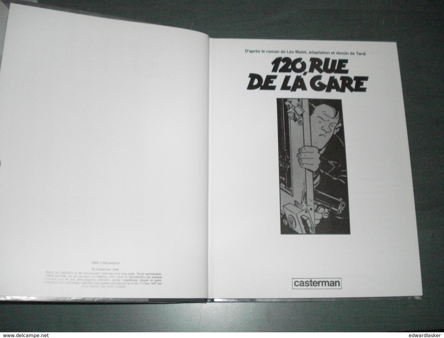 NESTOR BURMA 2 : 120 rue de la GARE //Léo Malet et Jacques Tardi - EO Casterman 1988 - jaquette