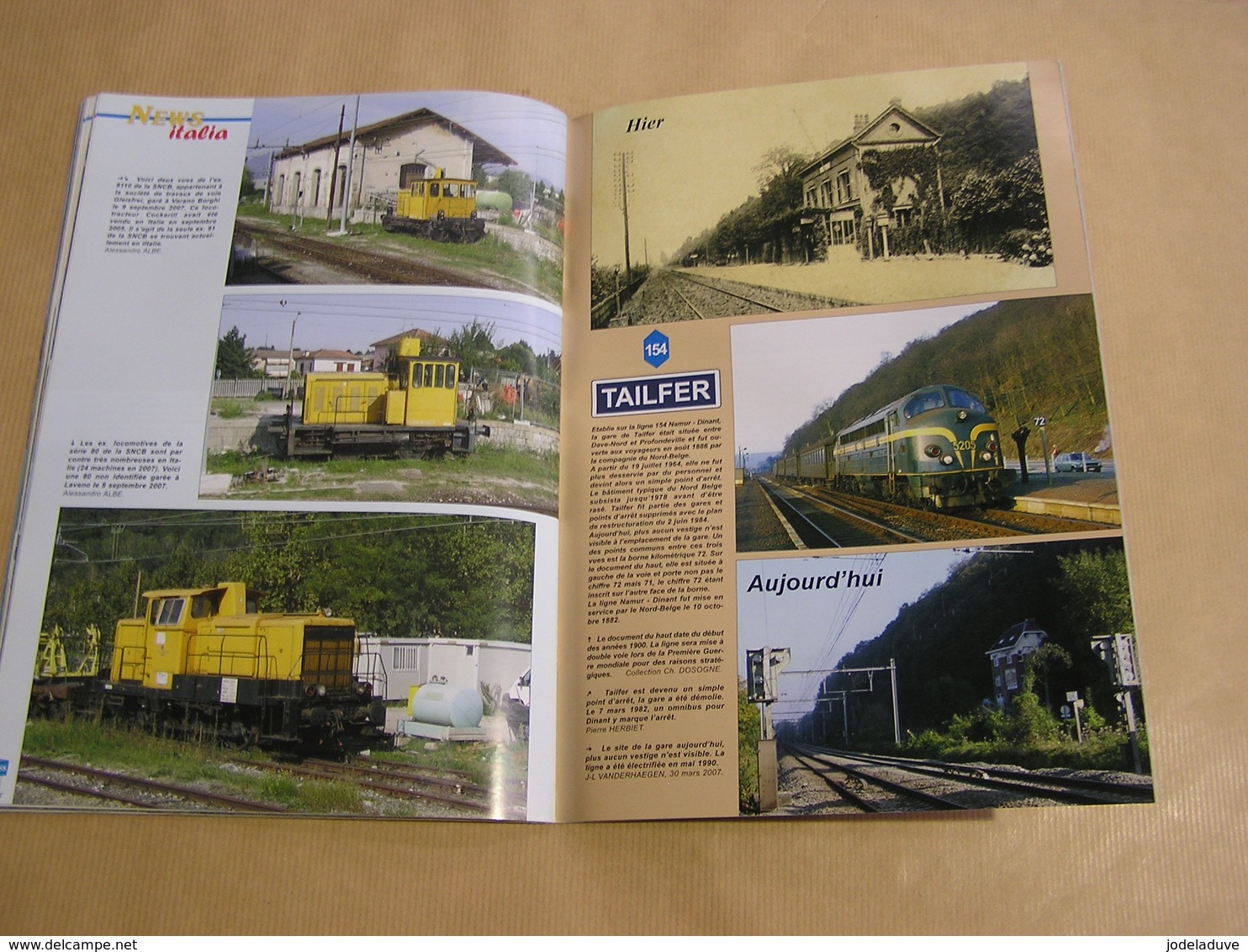 EN LIGNES Revue Ferroviaire N° 83 SNCB NMBS Chemins Fer Train Locomotive Carrières Pierres CUP Lessines Hainaut Taifer