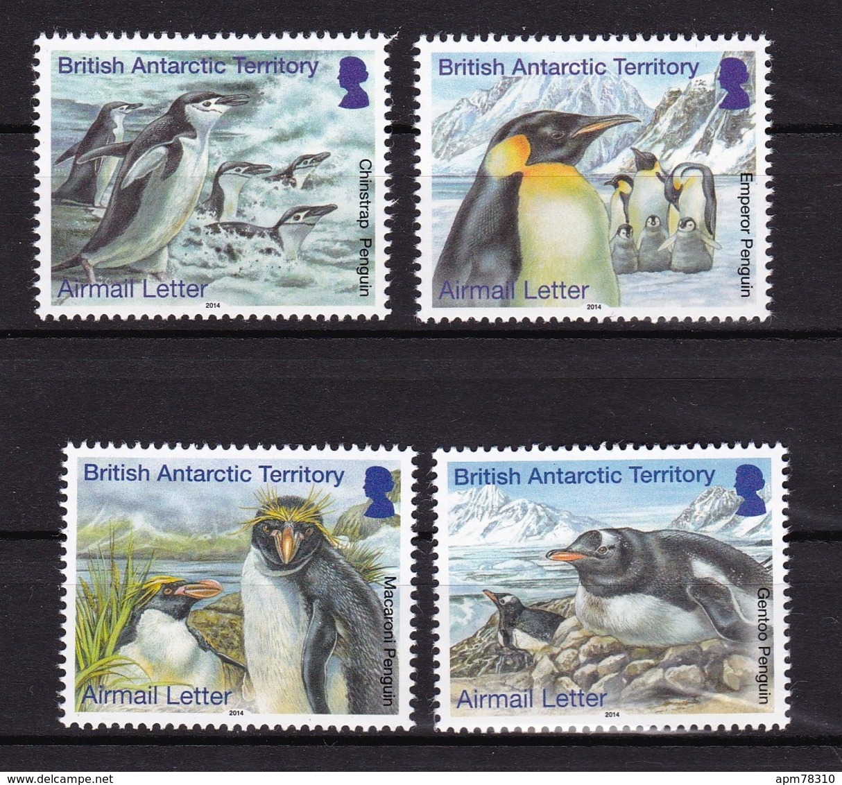 Territoire Antarctique Britannique British Antactic Territory	2014xx	Manchot - Petrel - Albtros	Y&T	627 à 631 - Sauf 629 - Nuovi