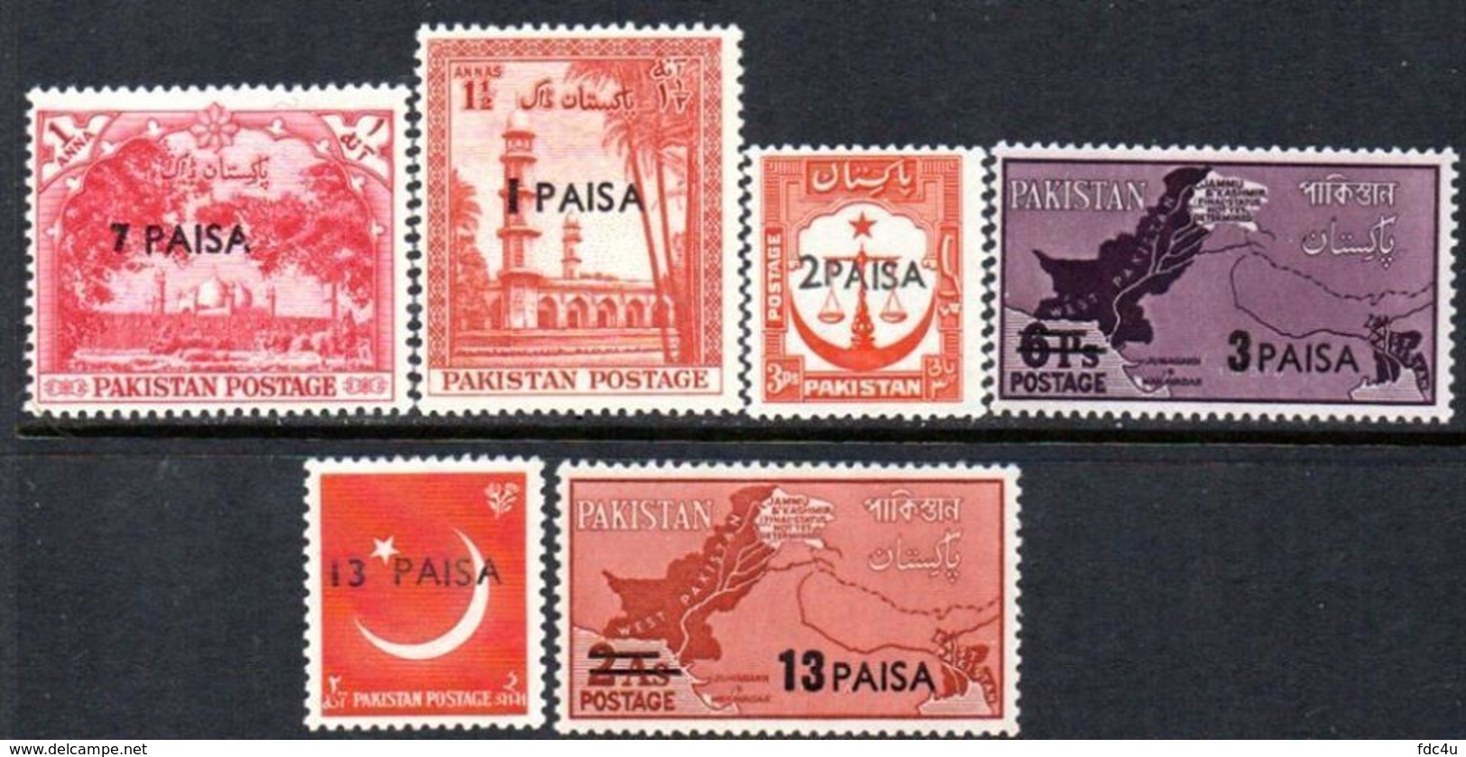 Pakistan Fdc 1961 & Stamps Currency Changed 100 Paisa = Rs. 1.00 Coins On Fdc - Pakistan