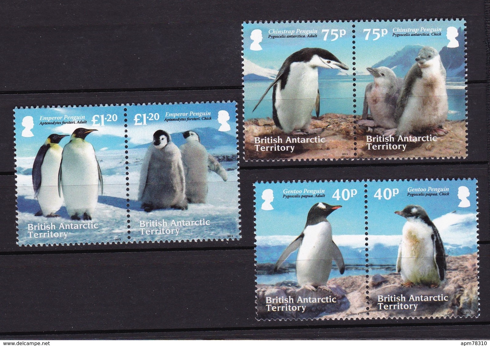 Territoire Antarctique Britannique British Antactic Territory	2013	Xx		Manchot - Penguin	Y&T	603 à 610 - Nuovi