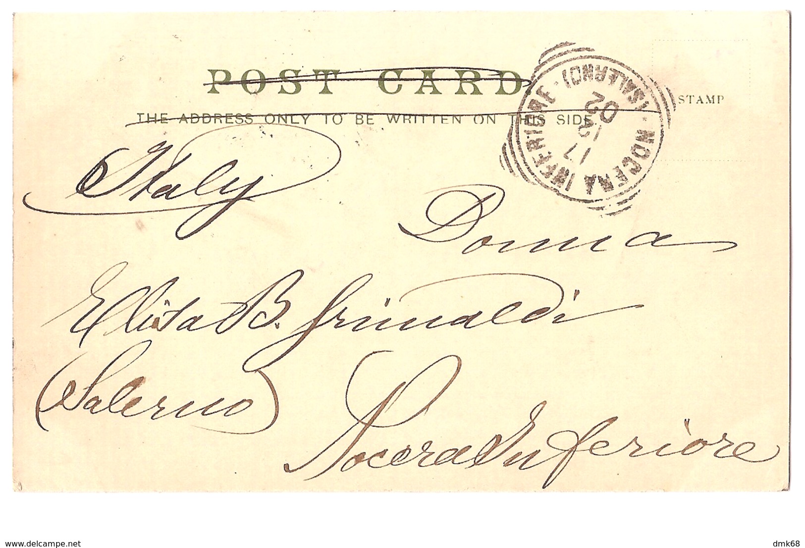 SOUTH AFRICA - EARLY MORNING IN ANGOA BAY - STAMP - MAILED TO ITALY 1902 - ( 2781) - Afrique Du Sud