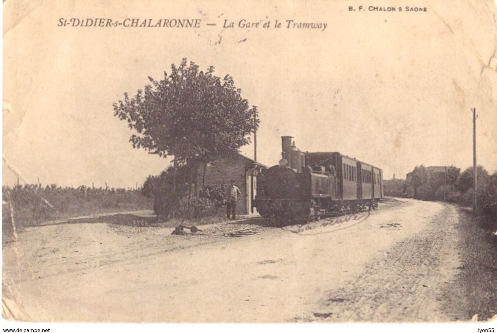 St Didier S Chalaronne La Gare Et Le Tramway (coins Cornés Cf Scan) - Non Classés