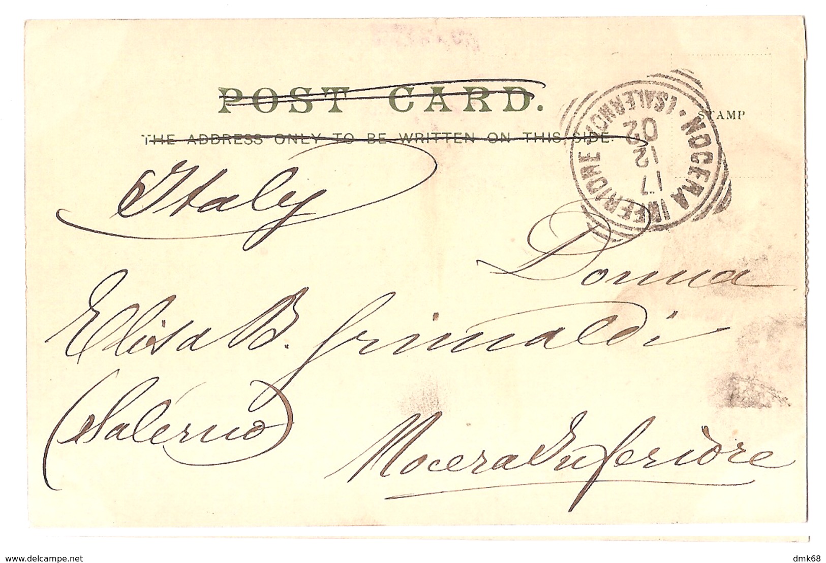 SOUTH AFRICA - PORT ELIZABETH - DONKIN MONUMENT AND RESERVE - STAMP - MAILED TO ITALY 1902 - ( 2782) - South Africa