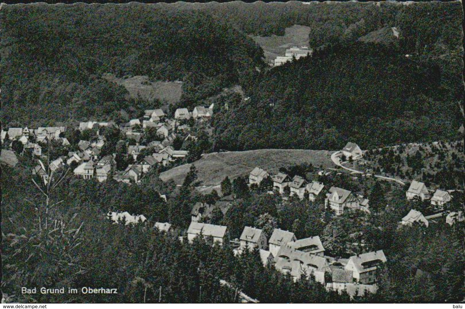 AK SW Bad Grund Im Oberharz, Schwarz-weiss Photo, 1963 Gelaufen Nach Düsseldorf, 2 Scans, Michel 351 - Bad Grund