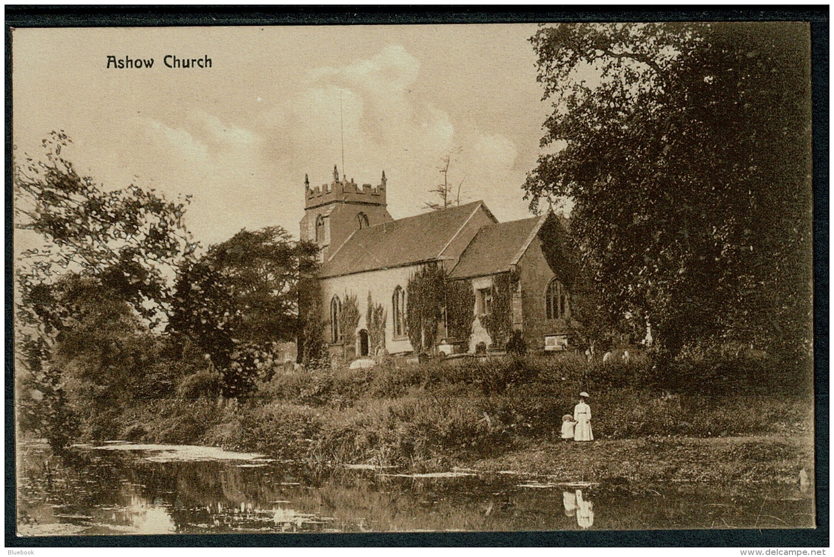 RB 1210 - Early Postcard - Ashow Church &amp; The River - Warwickshire - Other & Unclassified