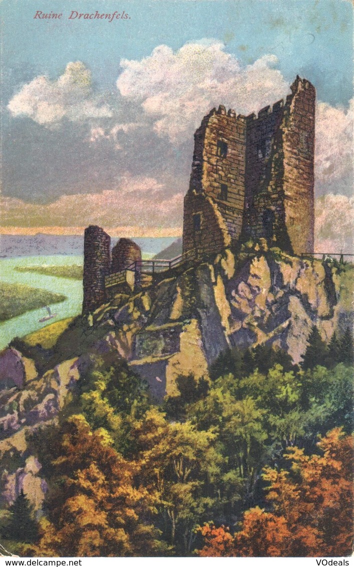 Allemagne - Rhénanie-du-Nord-Westphalie - Koenigswinter - Ruine Drachenfels - Koenigswinter