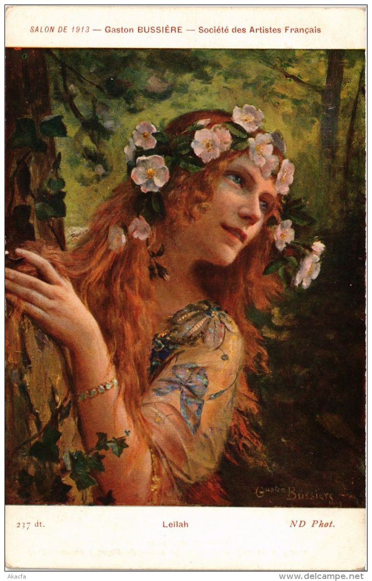 CPA Salon De 1913 GASTON BUSSIERE Leilah (703206) - Peintures & Tableaux