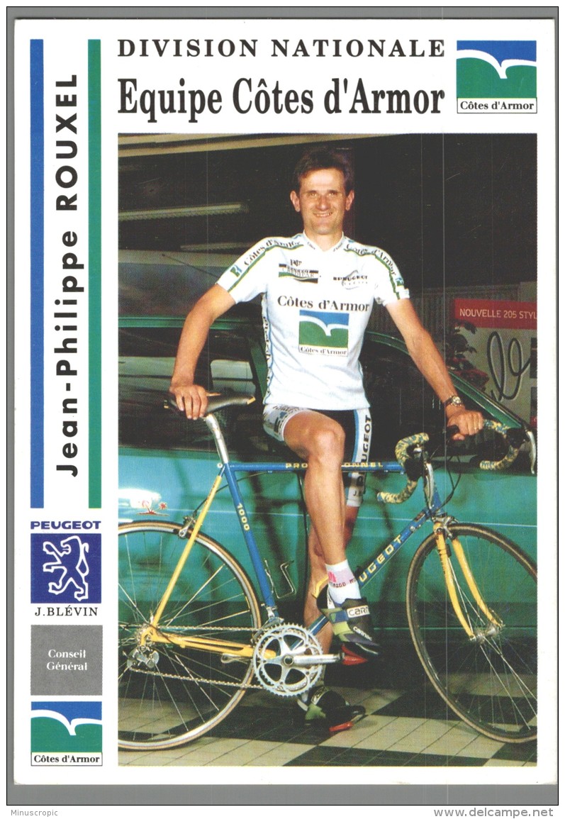 CPM Cyclisme - Jean-Philippe Rouxel - Cotes D'Armor 1993 - Cyclisme