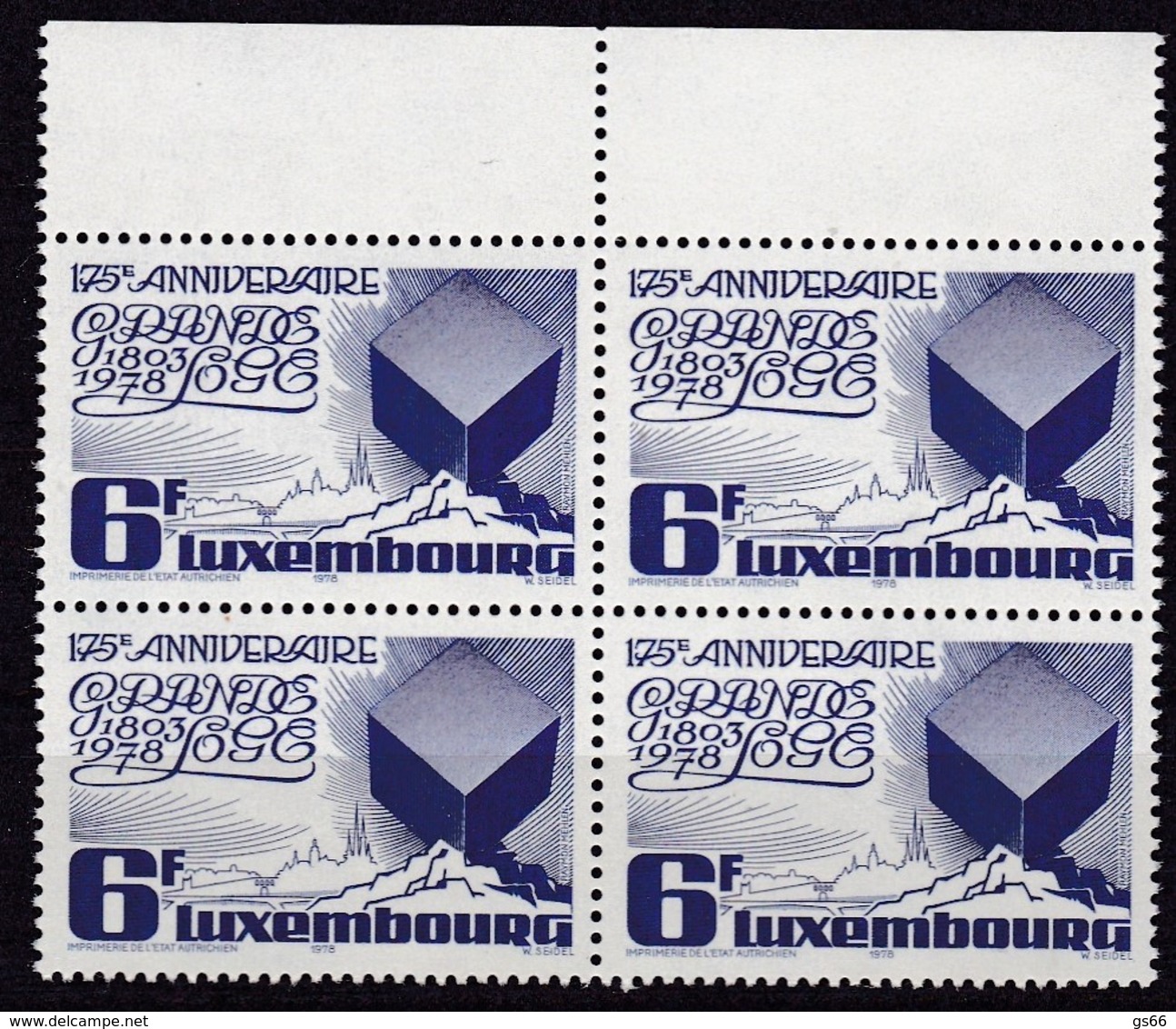 1978, Luxemburg, 975,  Großloge Von Luxemburg. MNH ** - Neufs