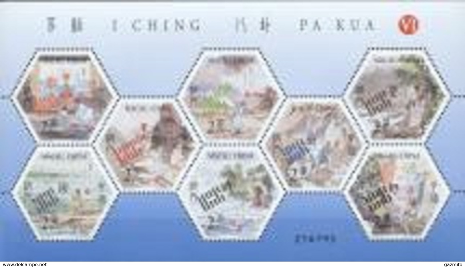 Macao 2006, Pa Kua, Martial Art, 8val In BF Blue - Unused Stamps