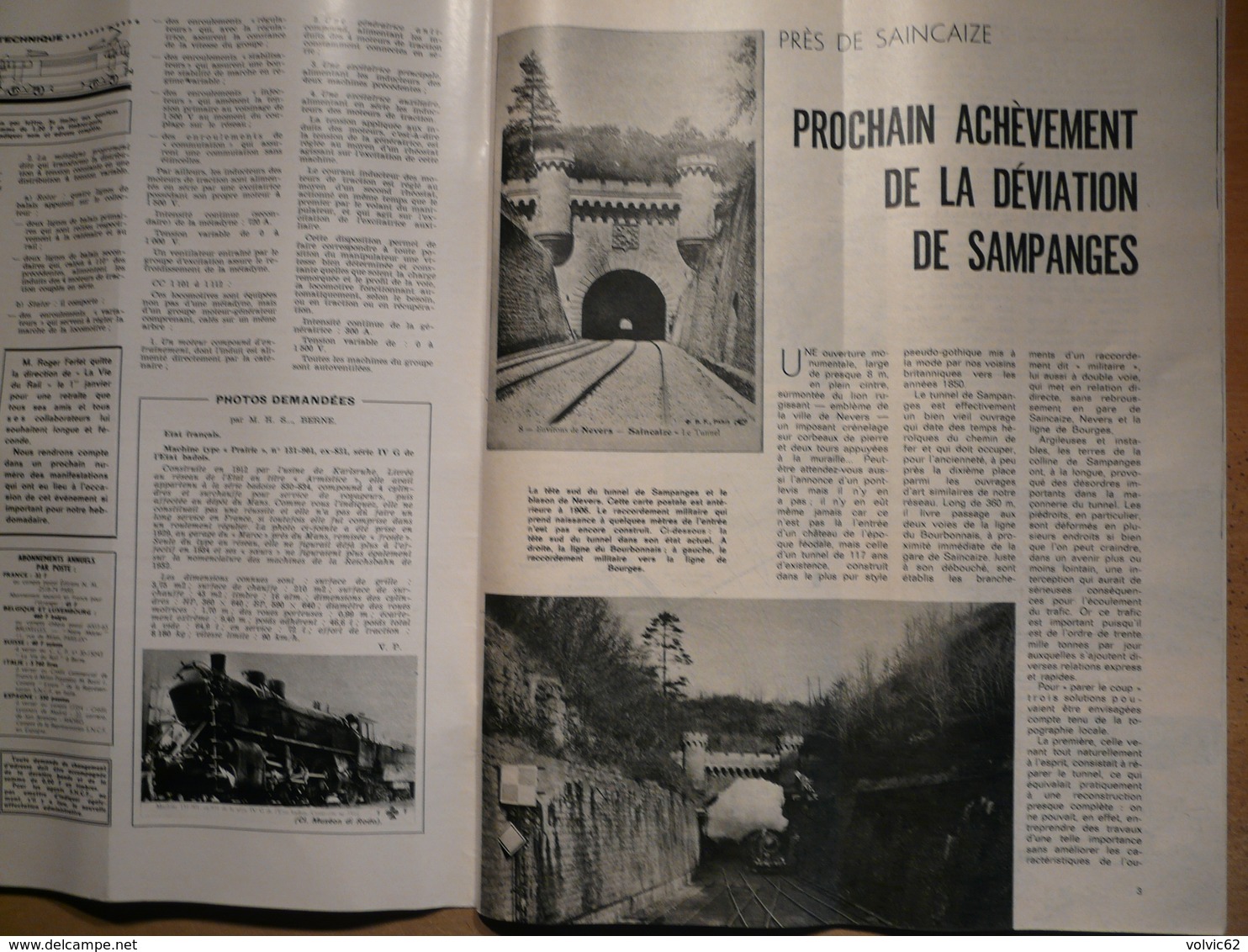 Vie Du Rail 1077 1967 Tunnel De Sampanges Metro De Montréal Colonie Kerandraon De Plobannalec - Trains