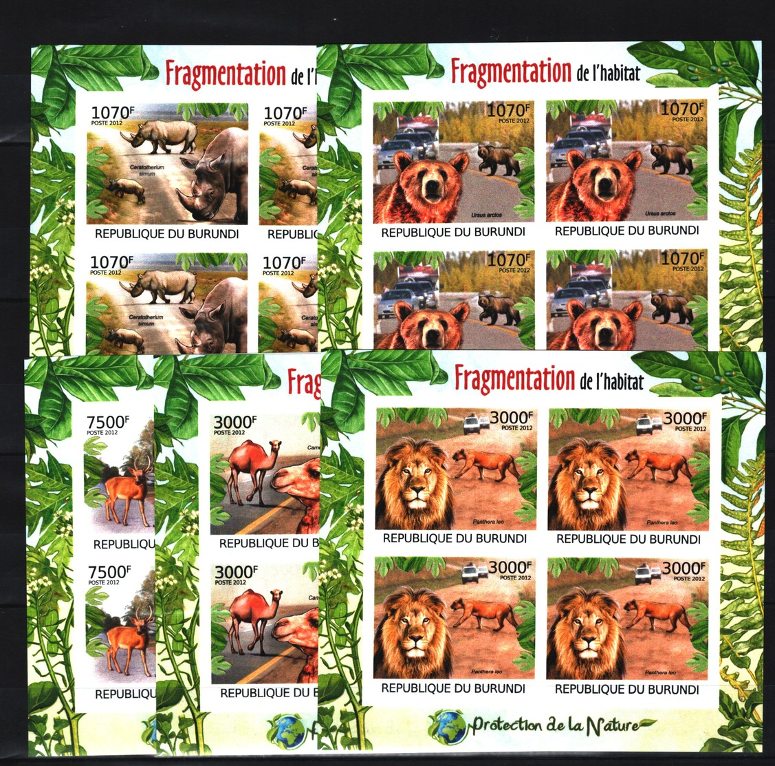 P22. Burundi - MNH - Animals & Fauna - Mammals - Various Animals- Imperf - Other & Unclassified