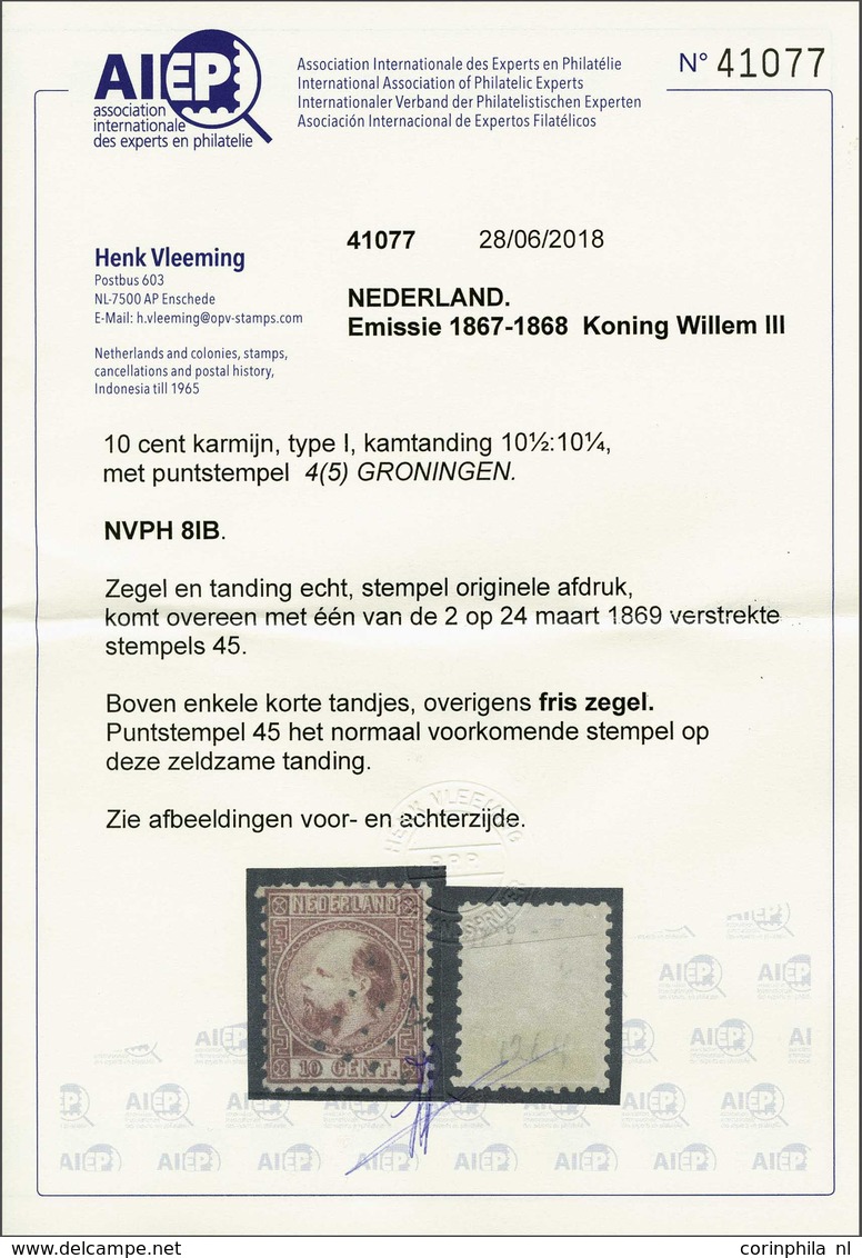 NL 1867 King William III - Autres & Non Classés