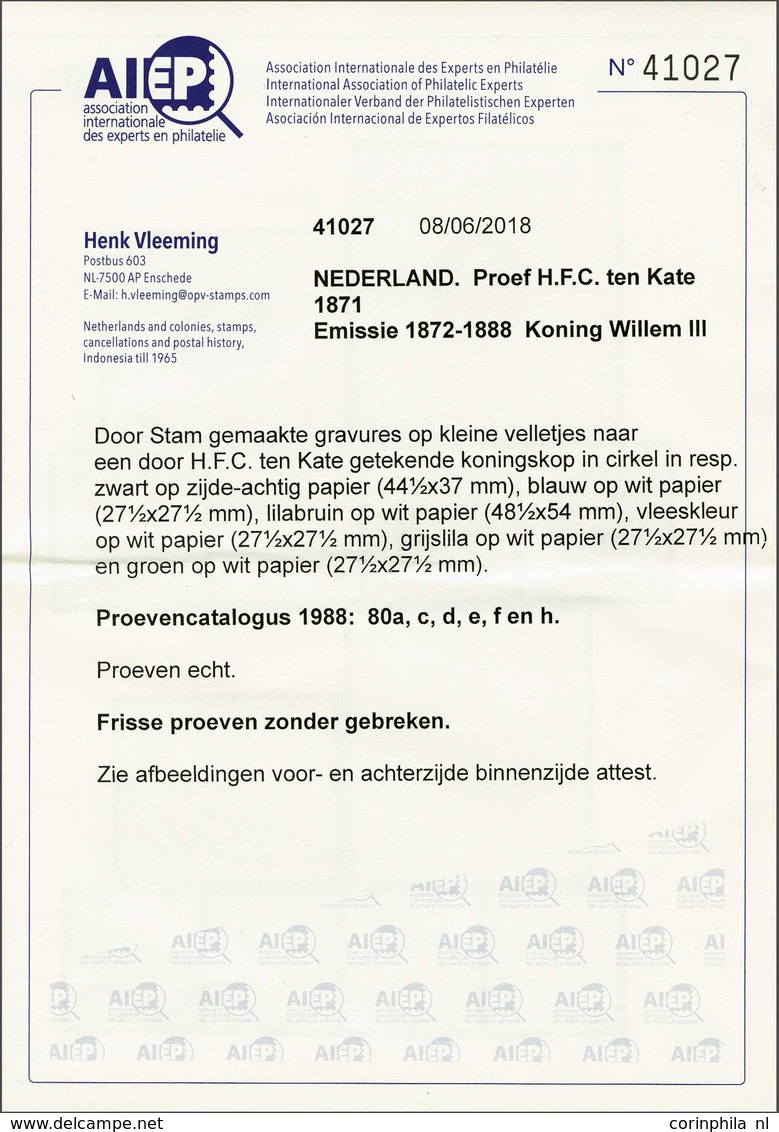 NL 1872 King William III - Sonstige & Ohne Zuordnung