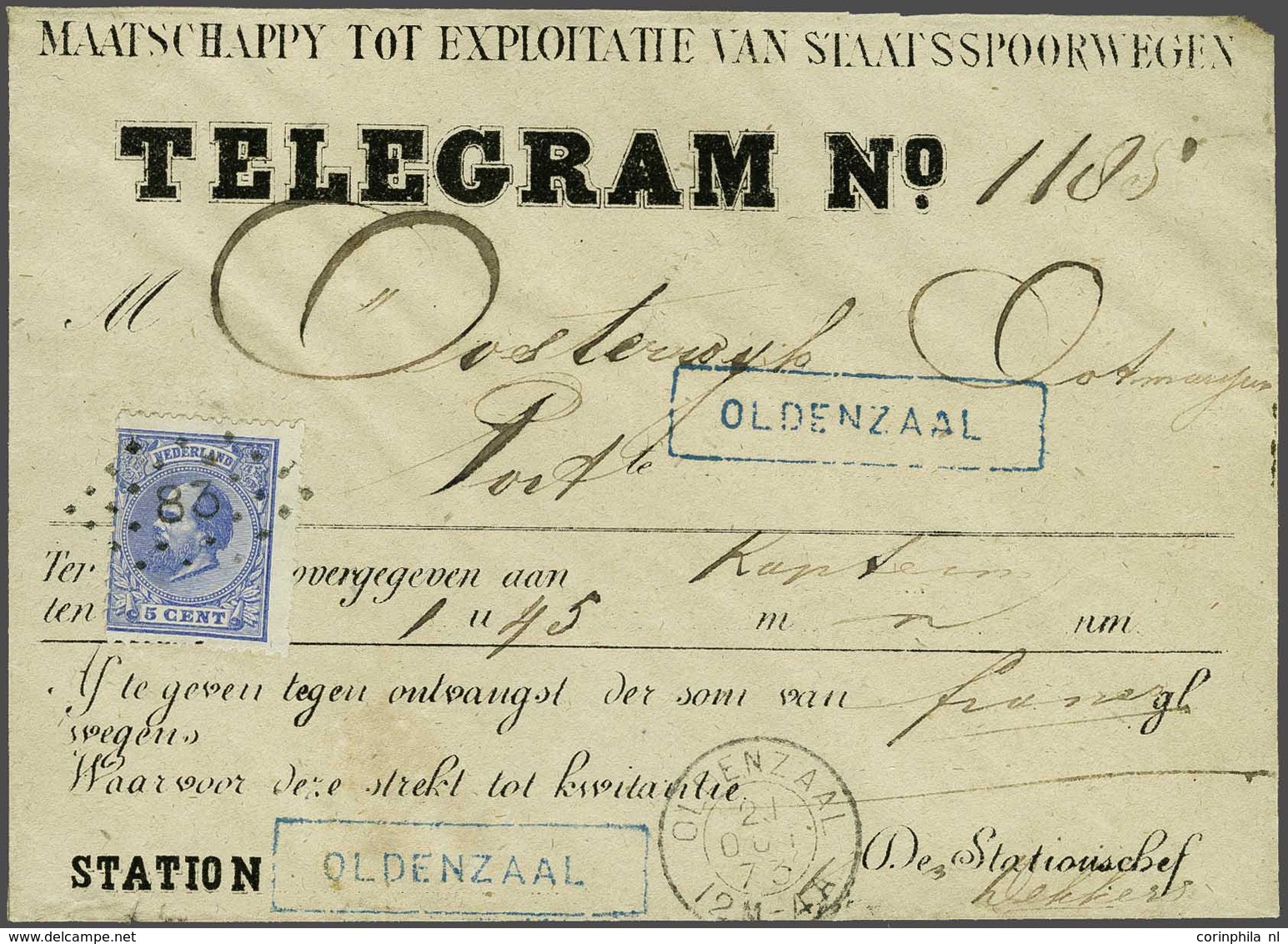 NL 1872 King William III - Other & Unclassified