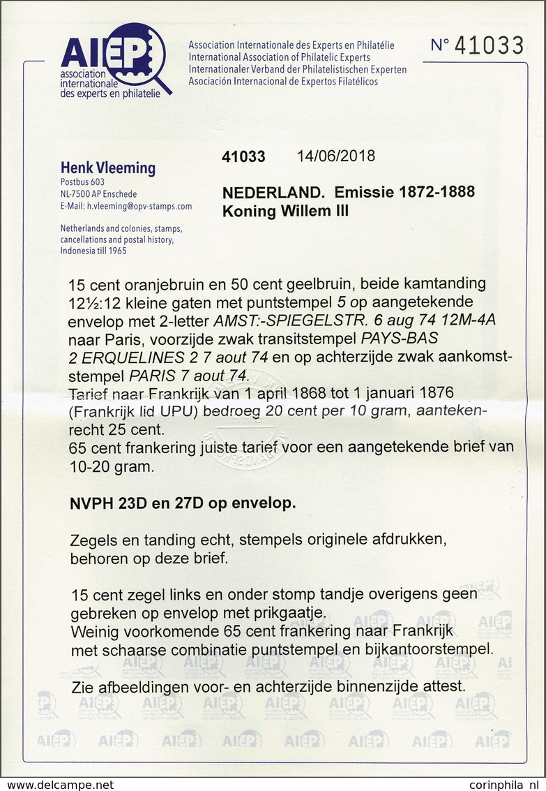 NL 1872 King William III - Other & Unclassified