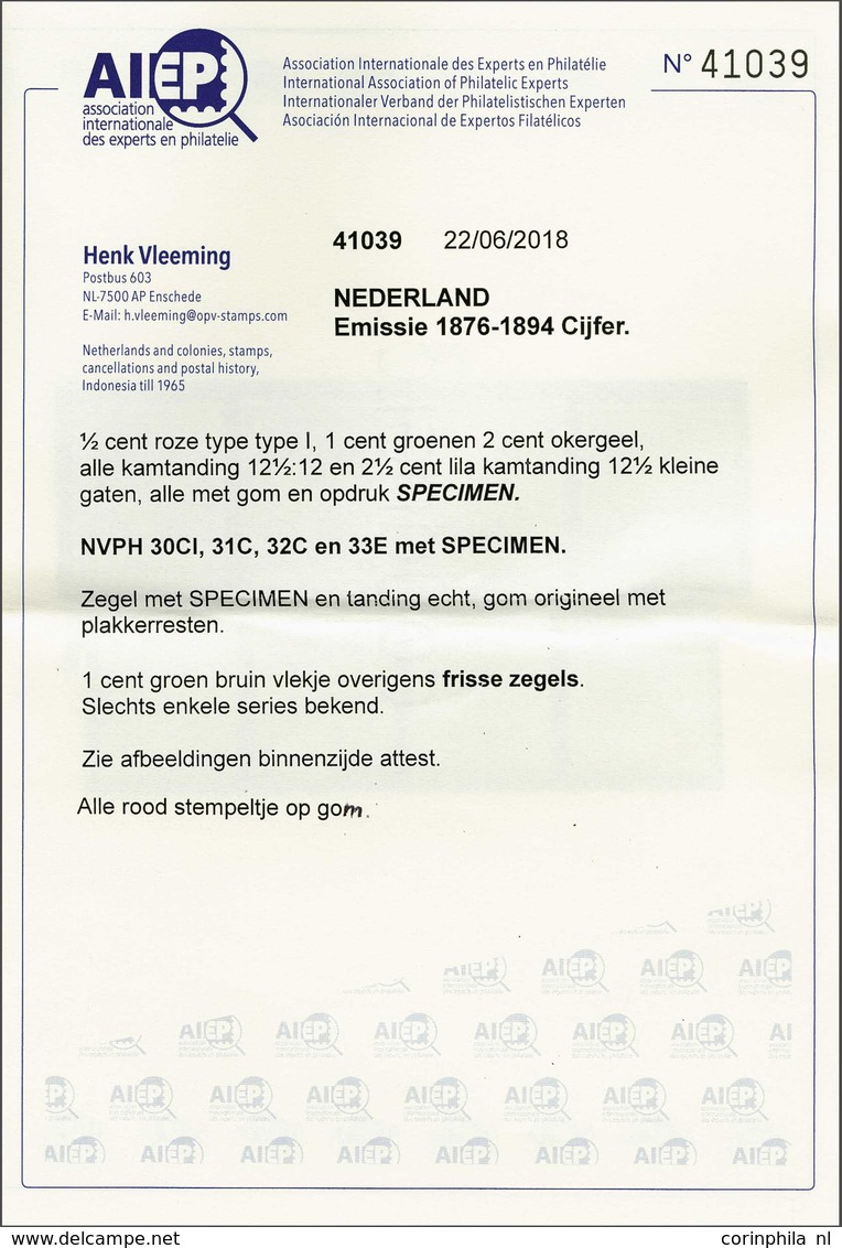 NL 1876-1894 Numerals - Other & Unclassified