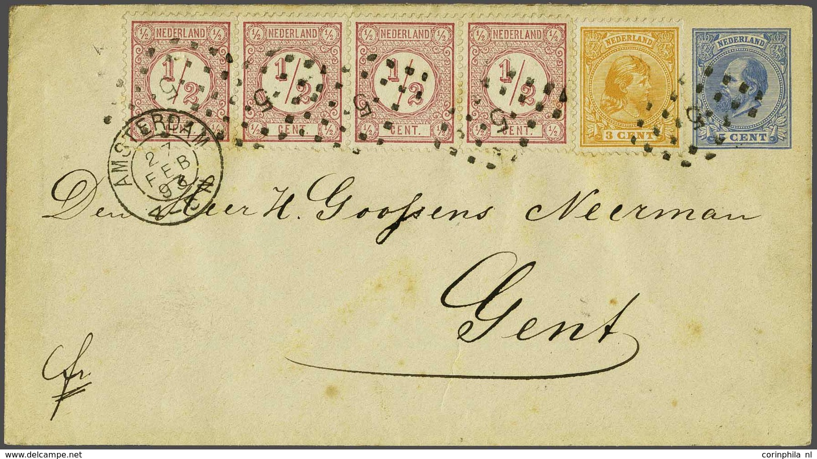 NL 1876-1894 Numerals - Other & Unclassified