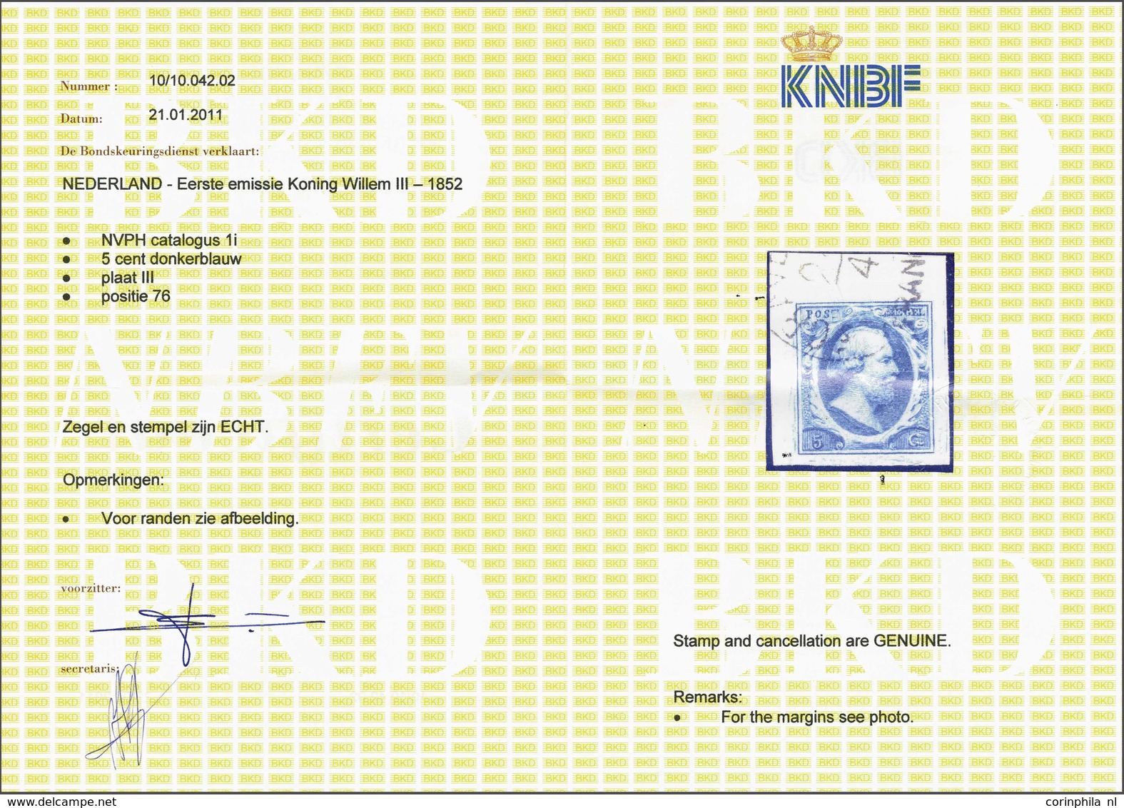 NL 1852 King William III - Otros & Sin Clasificación