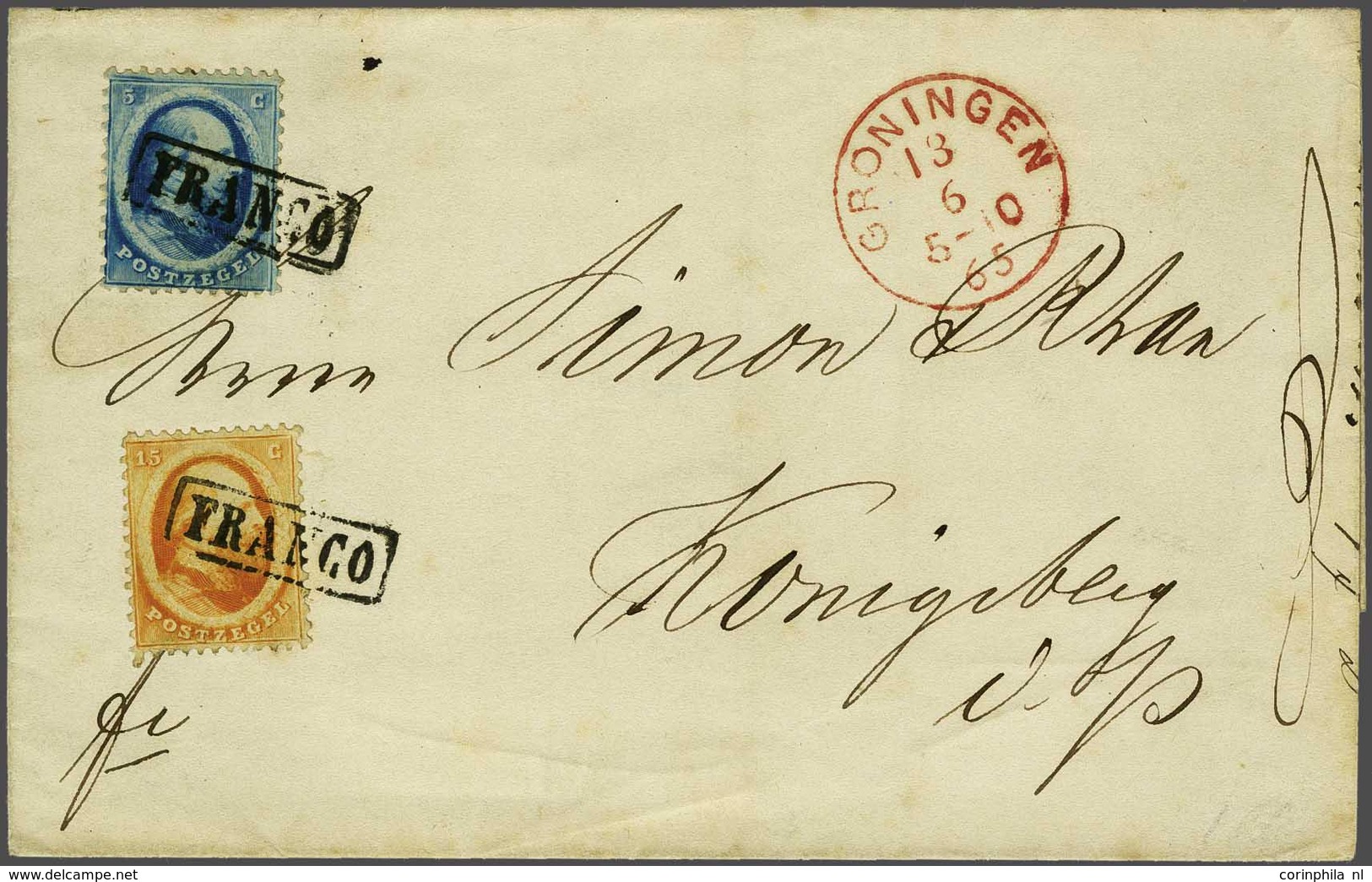 NL 1864 King William III - Sonstige & Ohne Zuordnung