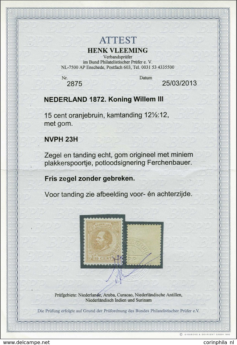 NL 1872 King William III - Other & Unclassified