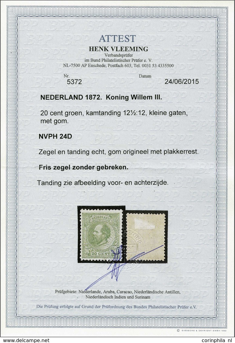 NL 1872 King William III - Other & Unclassified