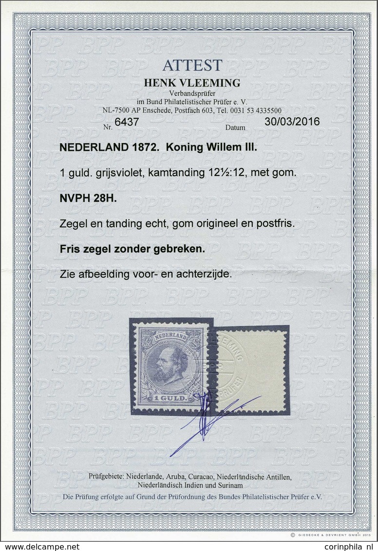 NL 1872 King William III - Other & Unclassified