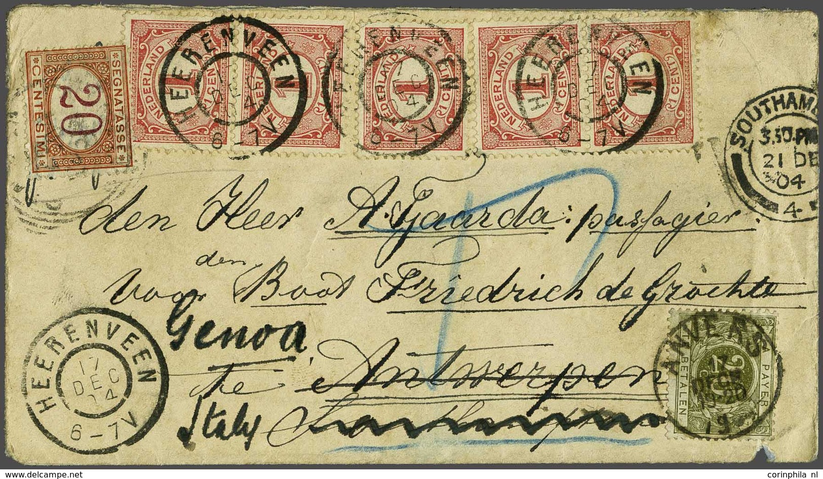 NL 1899 Numerals And Queen Wilhelmina - Sonstige & Ohne Zuordnung