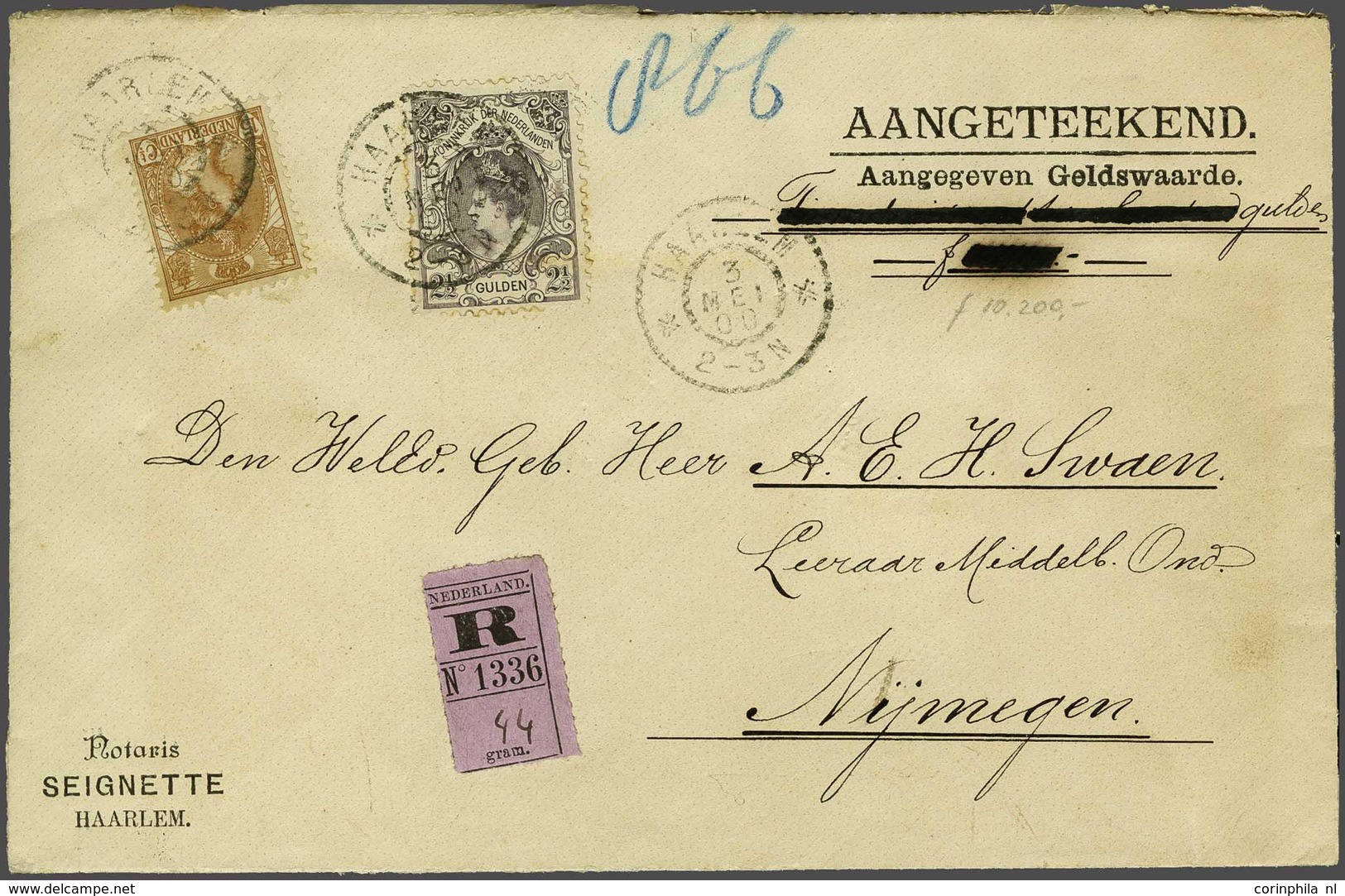 NL 1899 Numerals And Queen Wilhelmina - Sonstige & Ohne Zuordnung