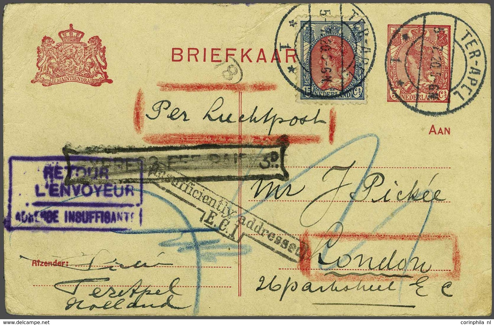 Netherlands Air Post Stamps - Other & Unclassified