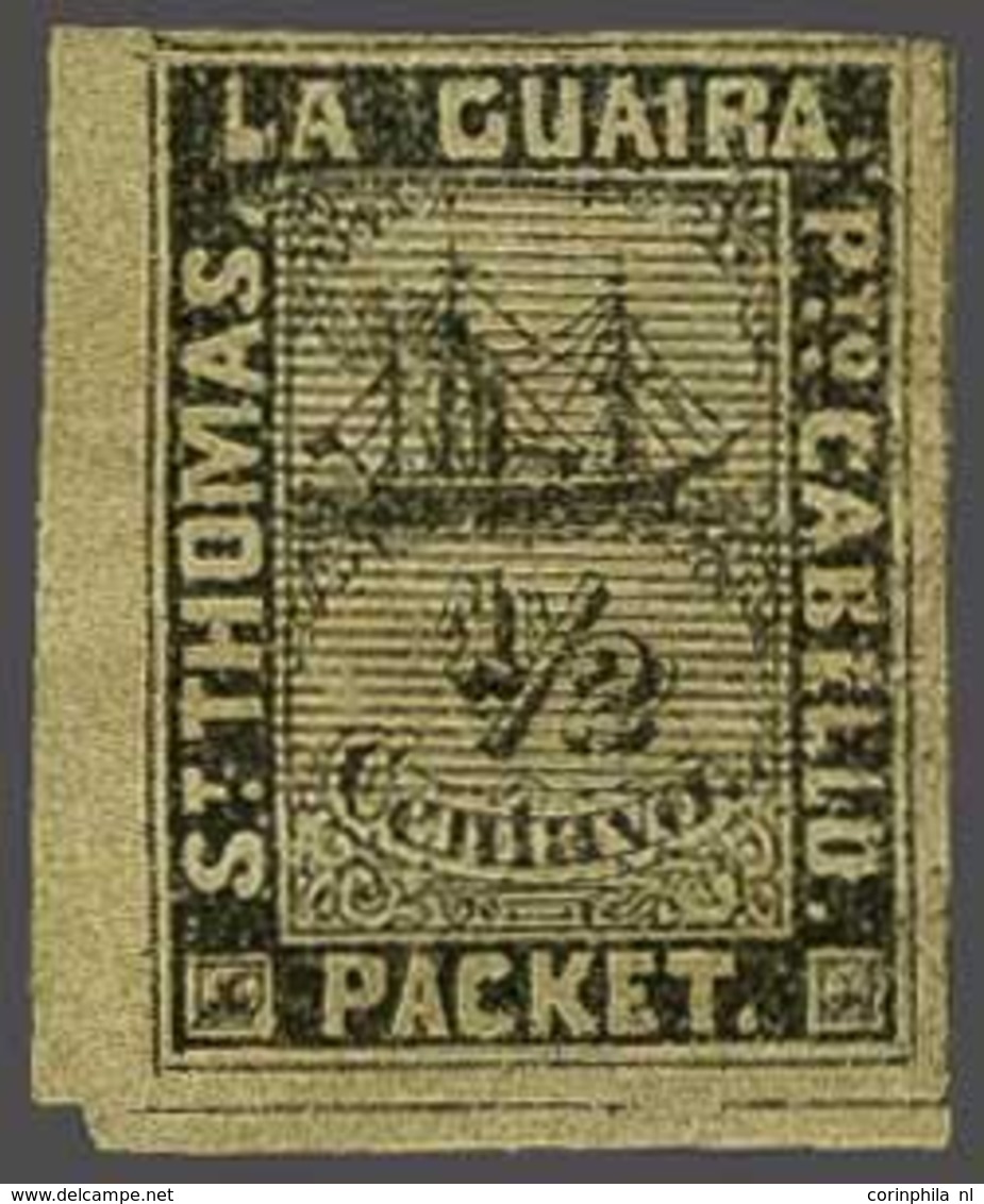 Curaçao Private Ship Letter Stamps La Guaira - Otros & Sin Clasificación