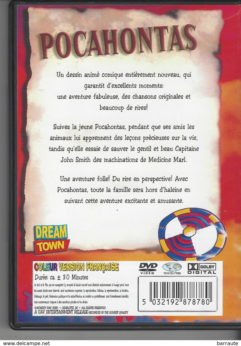 DVD POCAHONTAS  Dessin Animé - Animation