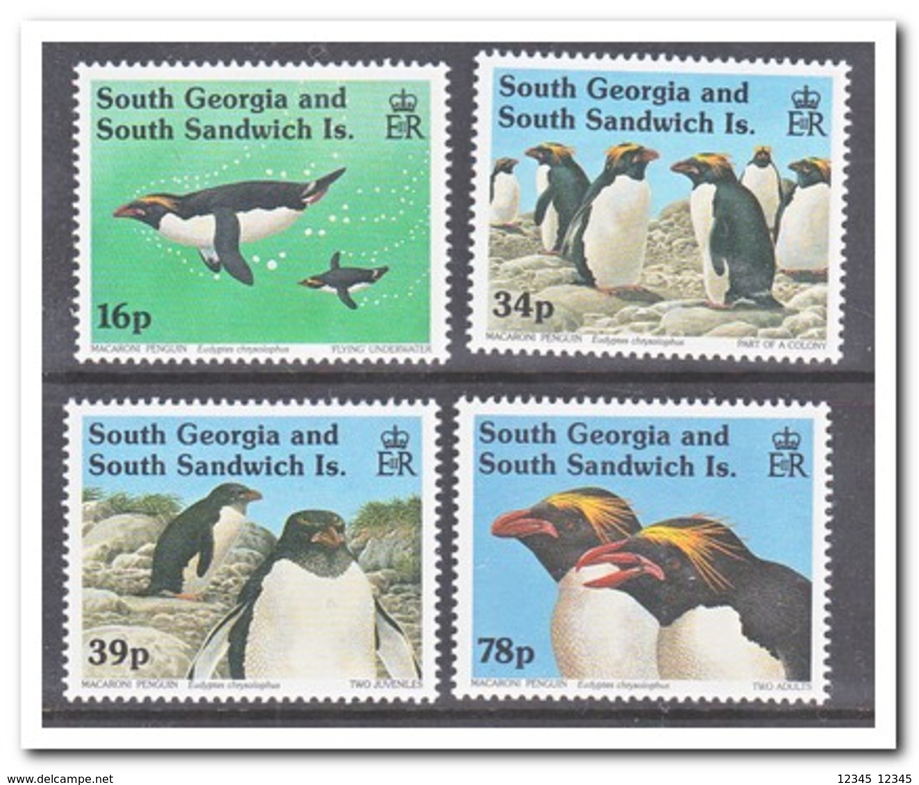 Zuid Georgië 1993, Postfris MNH, Birds, Penguins - Zuid-Georgia