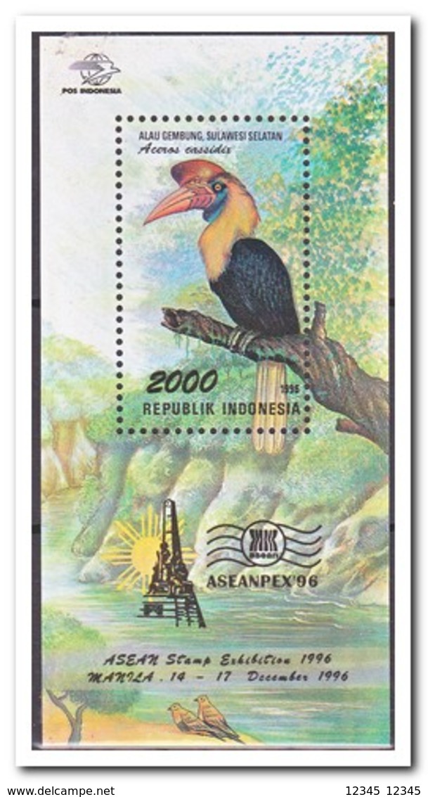 Indonesië 1996, Postfris MNH, Birds, ASEANPEX '96 - Indonesië