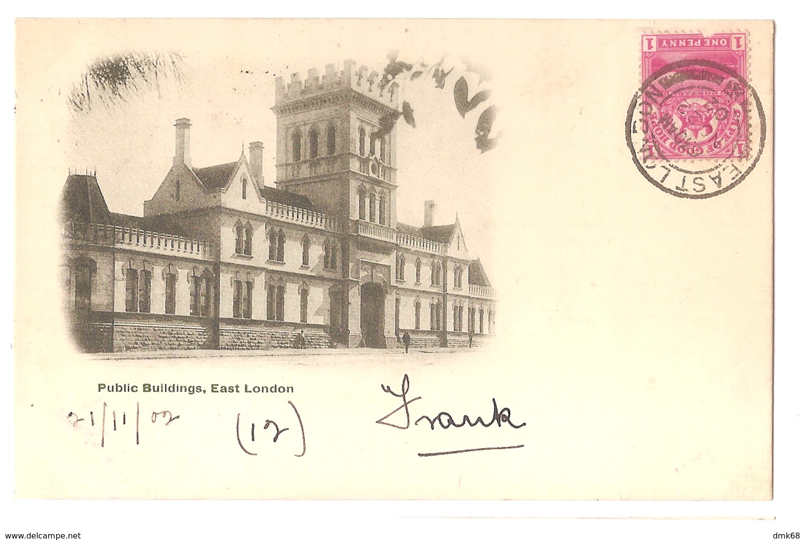 SOUTH AFRICA - EAST LONDON - PUBLIC BUILDINGS - STAMP - MAILED TO ITALY 1902 - ( 2783) - Afrique Du Sud