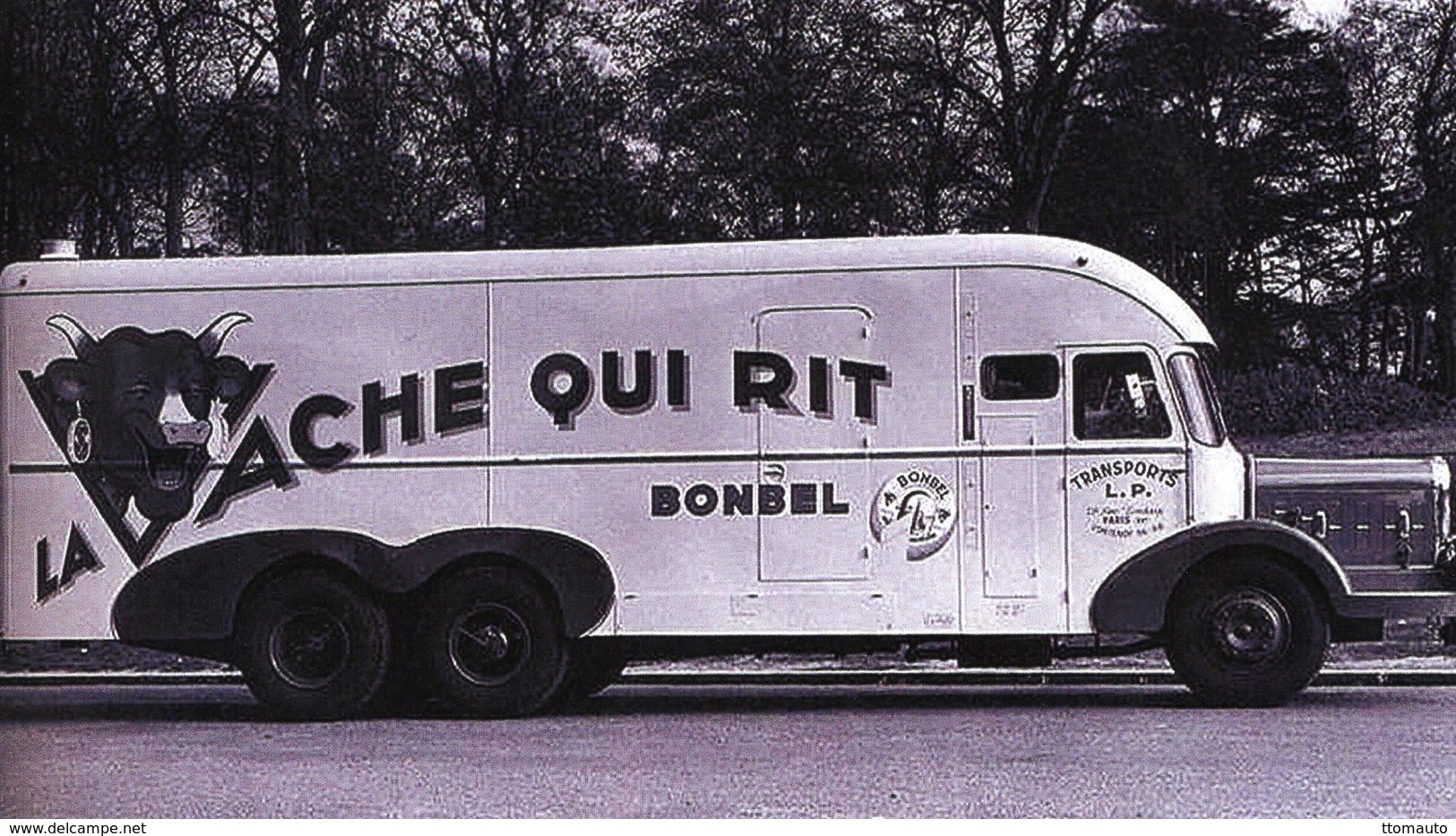 Camion Bernard Publicité Pour 'La Vache Qui Rit'     -  15x10 PHOTO - Camions & Poids Lourds