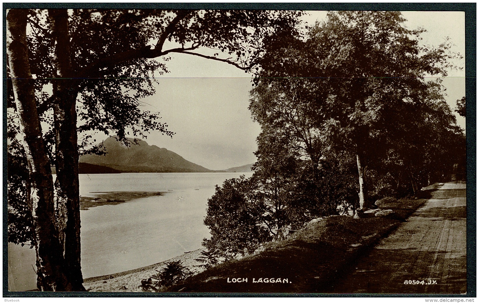 RB 1212 - 2 X Real Photo Postcard - Loch Laggan - Inverness-shire Scotland - Inverness-shire