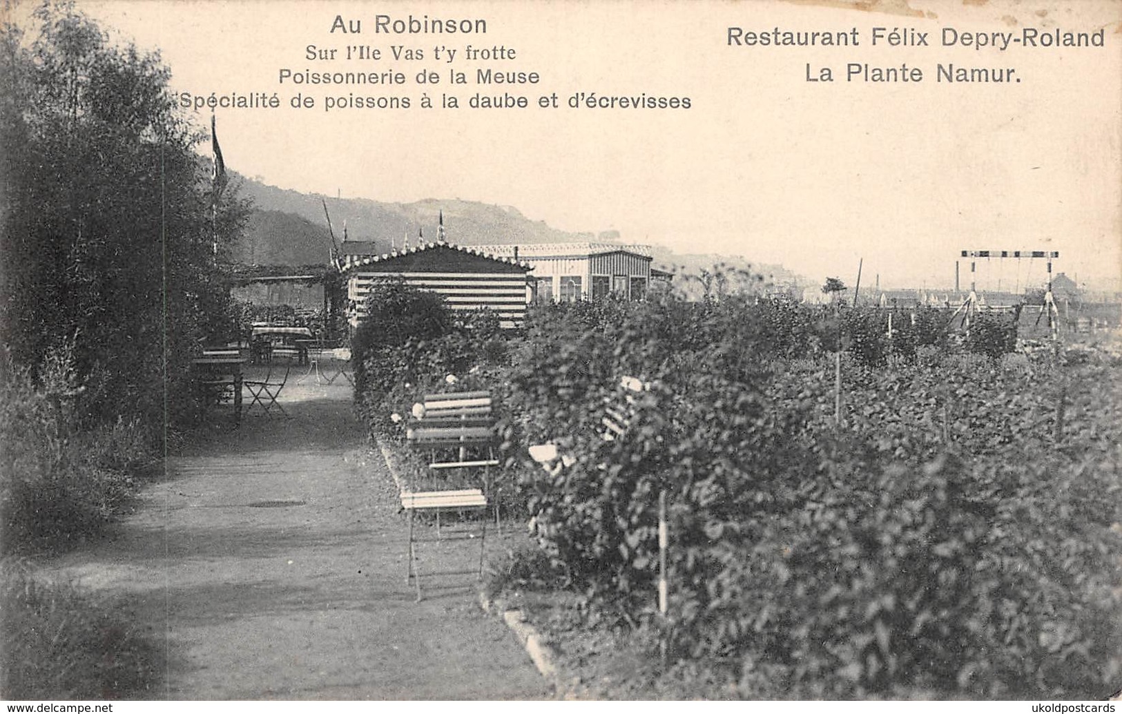 CPA -  Belgique, NAMUR * Au Robinson * Restaurant Félix Depry - Roland * La Plante Namur - Namur