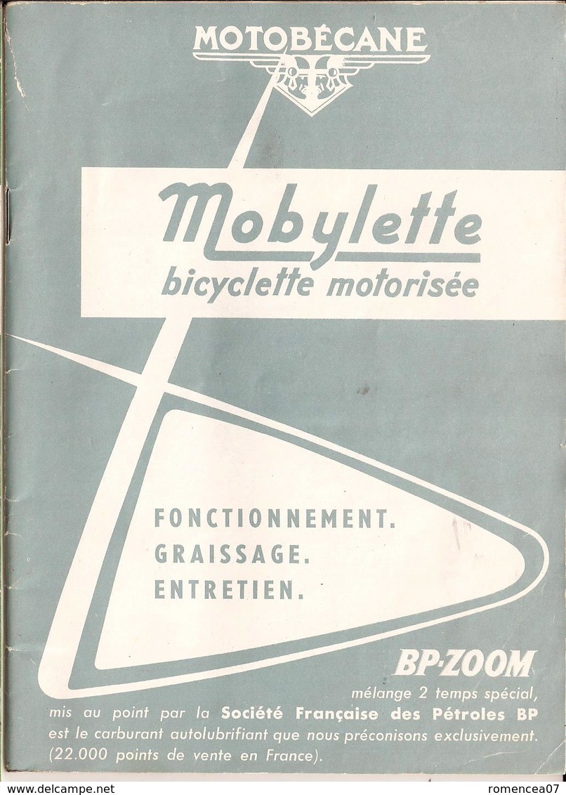 MOBYLETTE " MOTOCONFORT " - Lot de 2 Livrets Mise en main, Entretien de sa Bicyclette - Complets - 10 scans - A Voir !