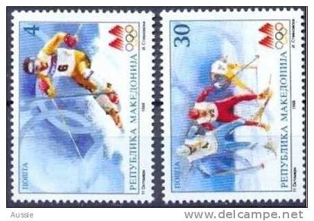 Macedonie Macedonia 1998 Yvertn° 114-15 *** MNH Cote 2,25 Euro Sport - Macédoine Du Nord