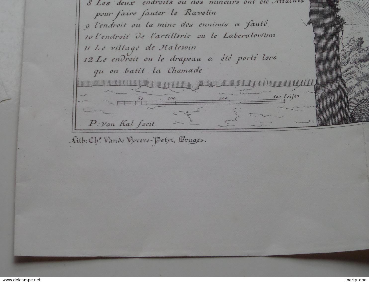 Histoire de MENIN - Explication de L'Attaques / Plan de la Ville de Menin ( voir / zie Photo ) A. REMBRY-BARTH !