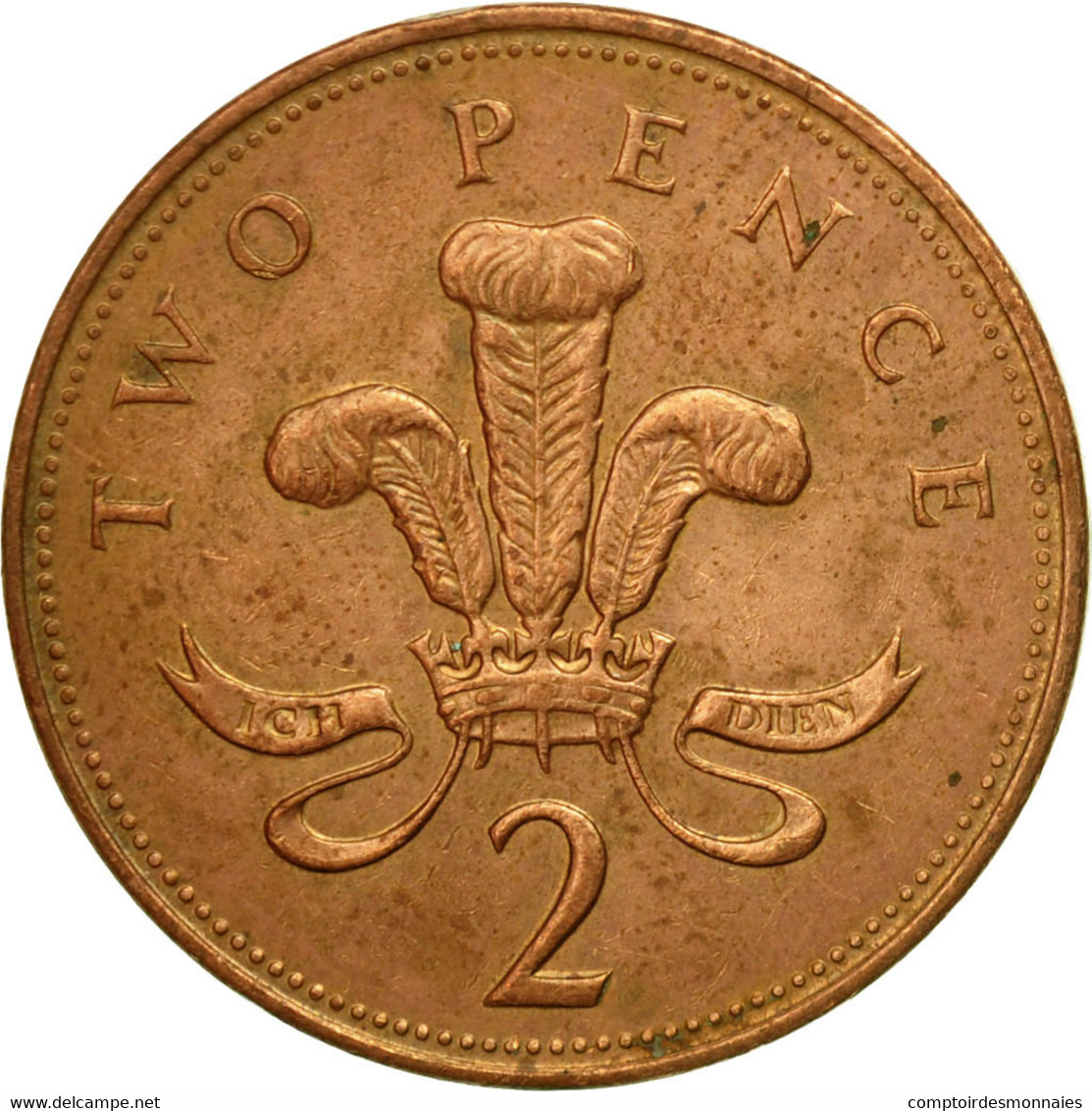 Monnaie, Grande-Bretagne, Elizabeth II, 2 Pence, 1993, TB+, Copper Plated Steel - 2 Pence & 2 New Pence